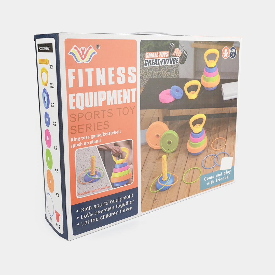 Kids 3-in-1 Fitness Equipment & Sports Toy Set