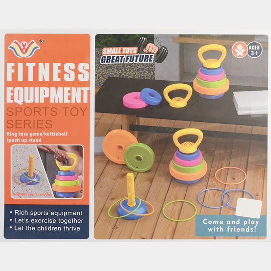 Kids 3-in-1 Fitness Equipment & Sports Toy Set