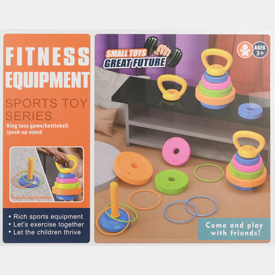 Kids 3-in-1 Fitness Equipment & Sports Toy Set