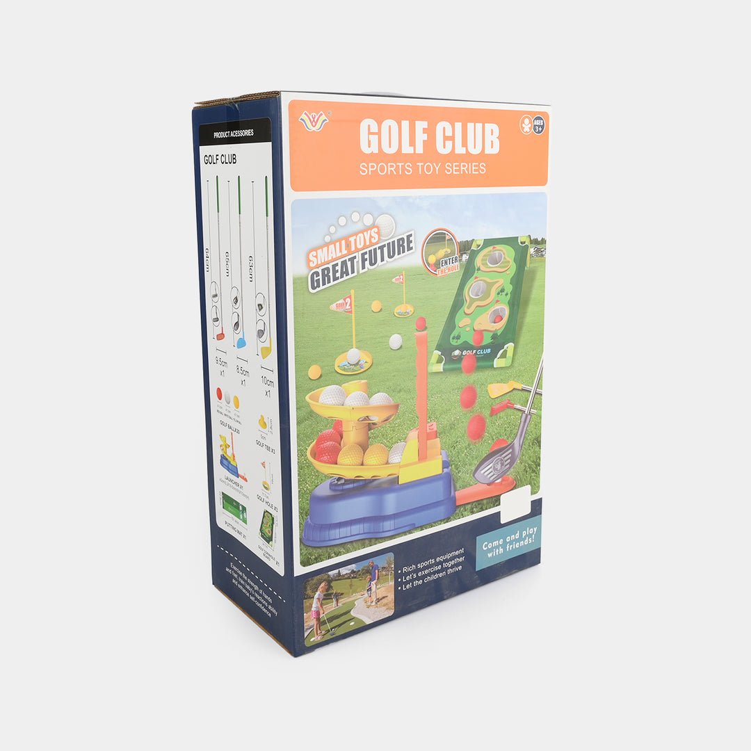 Automatic Ball Pitching & Putting Mat Set Golf Club Sports Toy