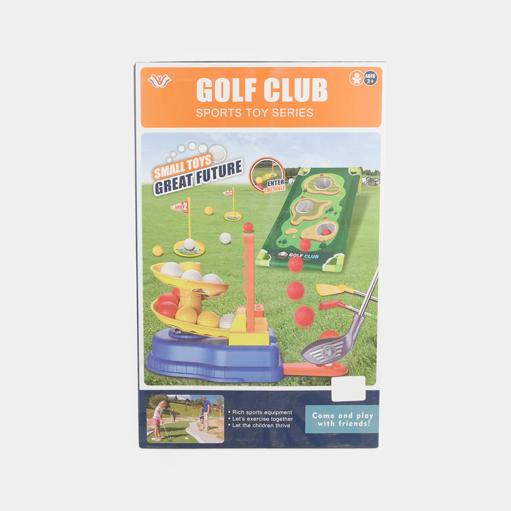 Automatic Ball Pitching & Putting Mat Set Golf Club Sports Toy