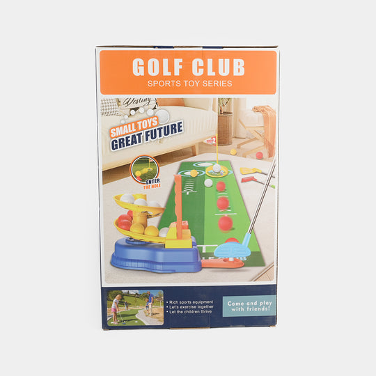Automatic Ball Pitching & Putting Mat Set Golf Club Sports Toy