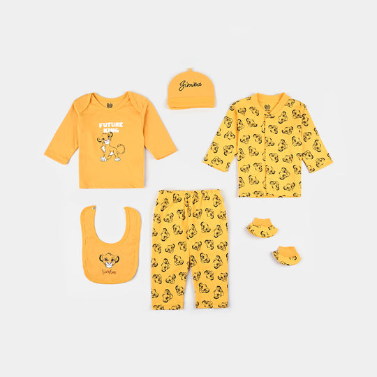 Infant Boys Cotton Interlock 6 Piece Set Lion King-Citrus