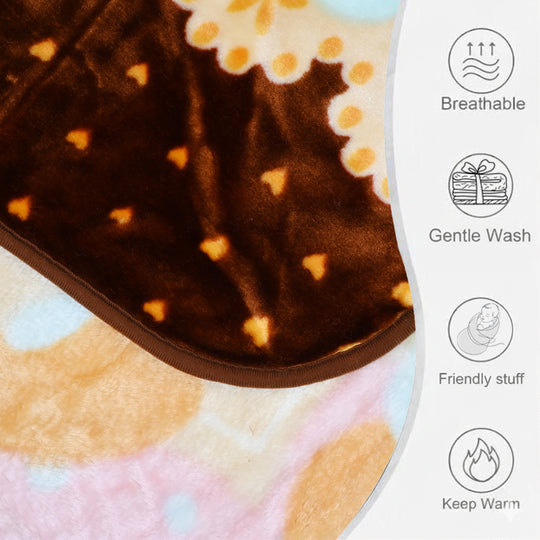 Baby Mora Mink Zipper Plush Blanket