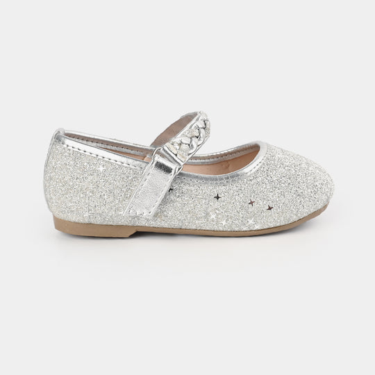 Girls Pumps 11-27-SILVER