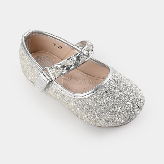 Girls Pumps 11-27-SILVER