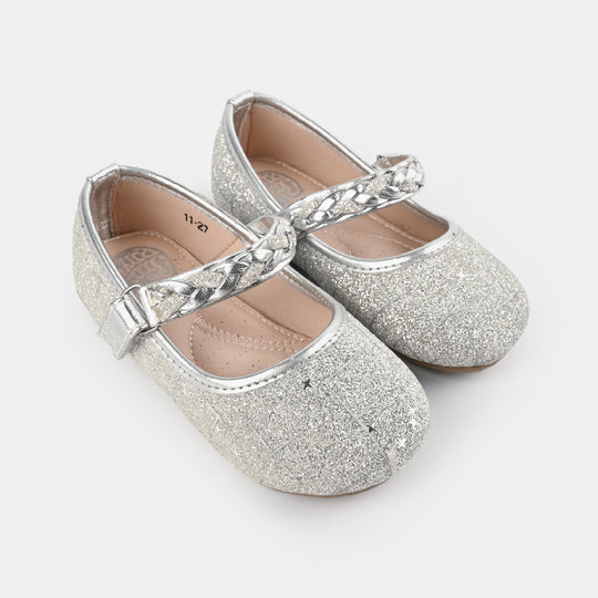 Girls Pumps 11-27-SILVER