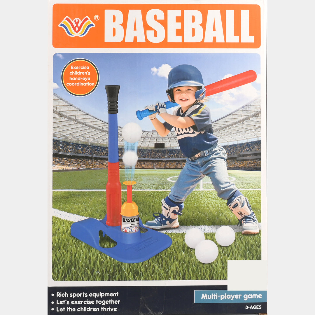 2-in-1 Kids Pop-Up Baseball &amp; T-Ball Set