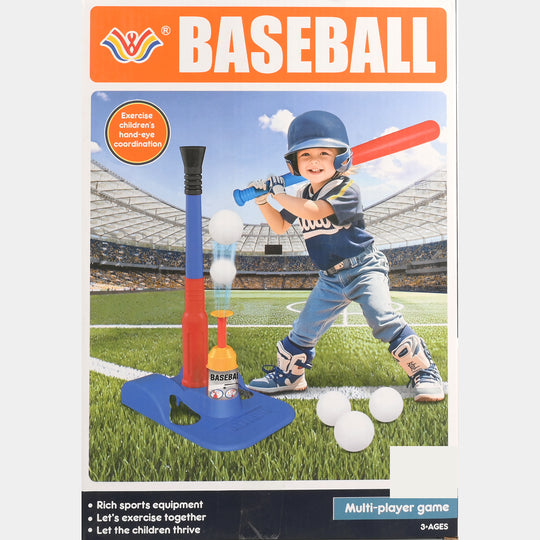 2-in-1 Kids Pop-Up Baseball &amp; T-Ball Set