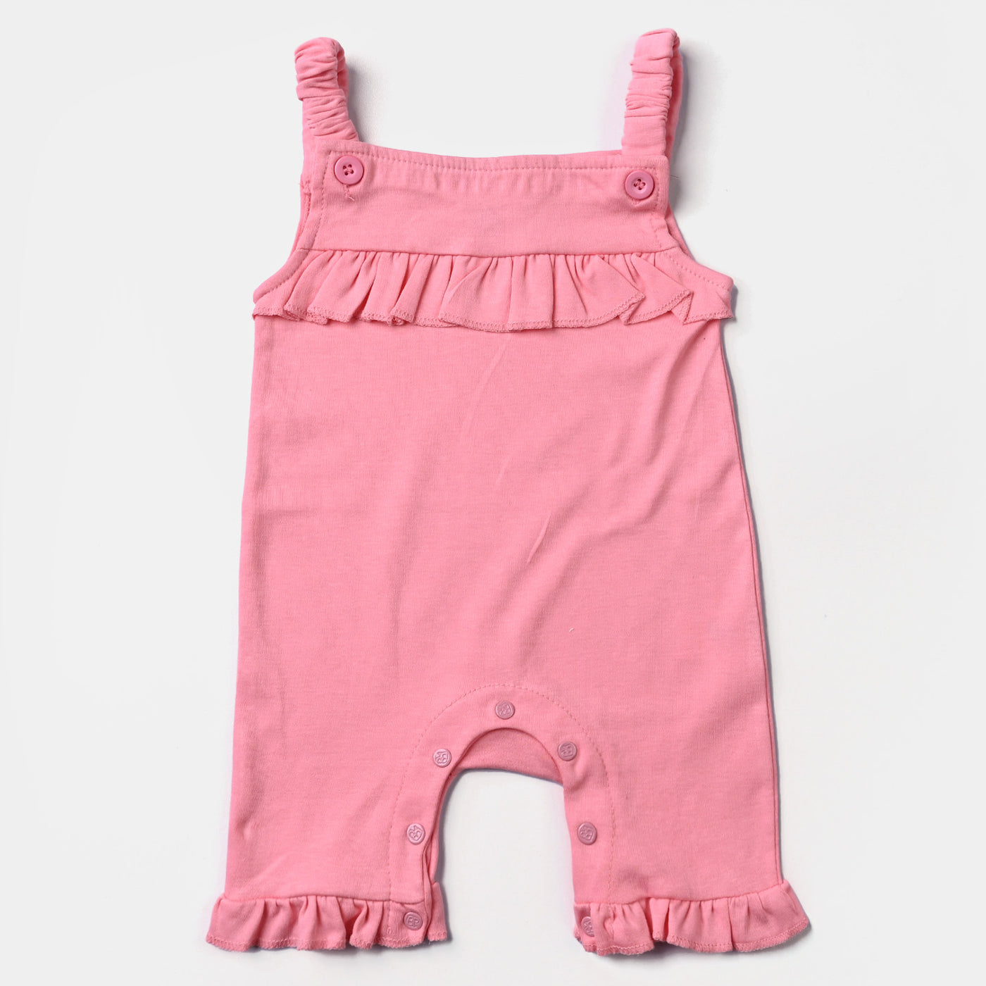Infant Girls Cotton Poplin 2 Piece Set (T-Shirt/Overal)-mIX
