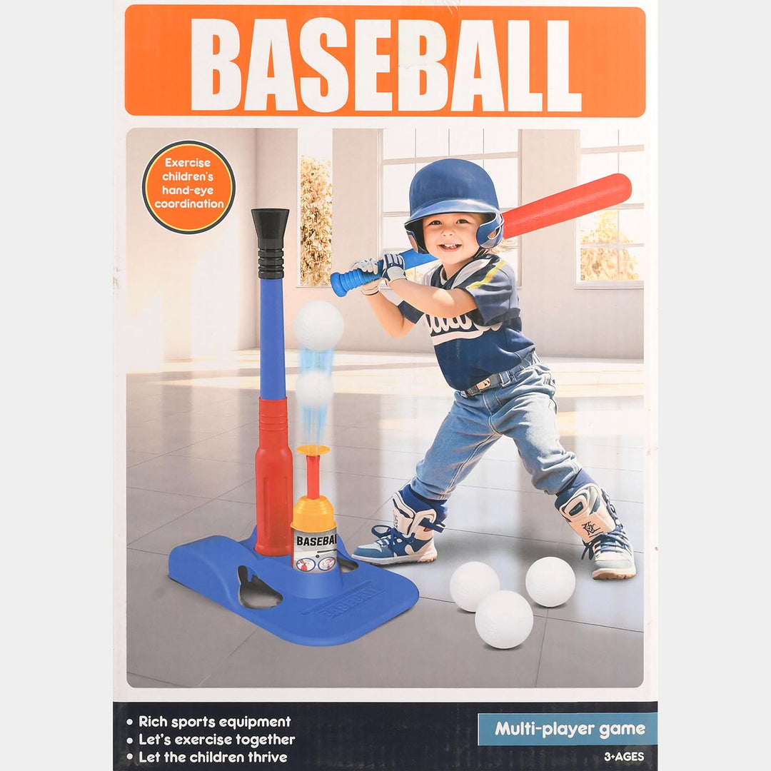2-in-1 Kids Pop-Up Baseball &amp; T-Ball Set
