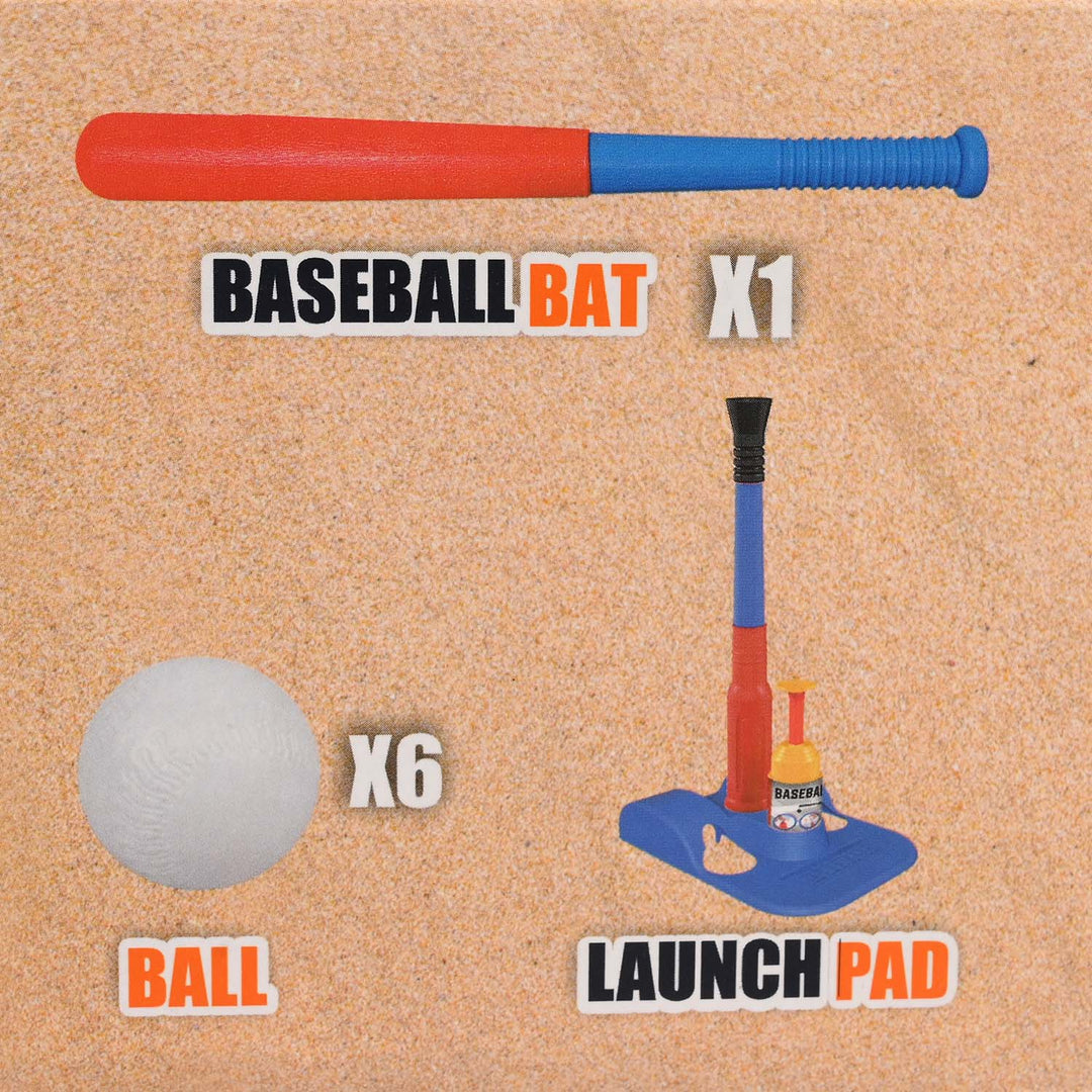 2-in-1 Kids Pop-Up Baseball &amp; T-Ball Set
