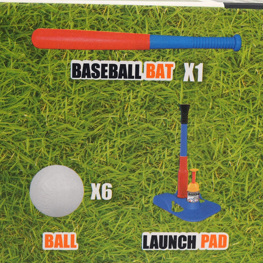 2-in-1 Kids Pop-Up Baseball &amp; T-Ball Set
