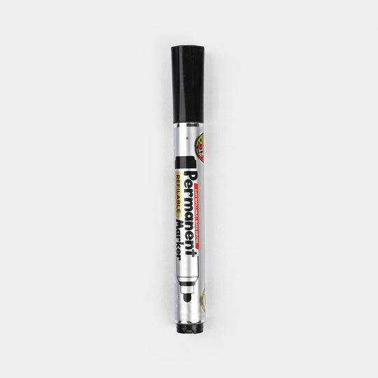 Black Permanent Marker (Refillable)