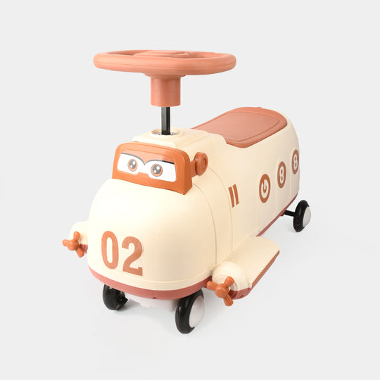 Ride-on Twisting Car for Kids - Brown