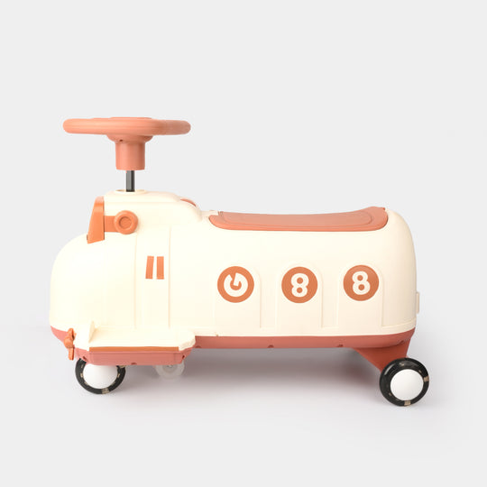 Ride-on Twisting Car for Kids - Brown