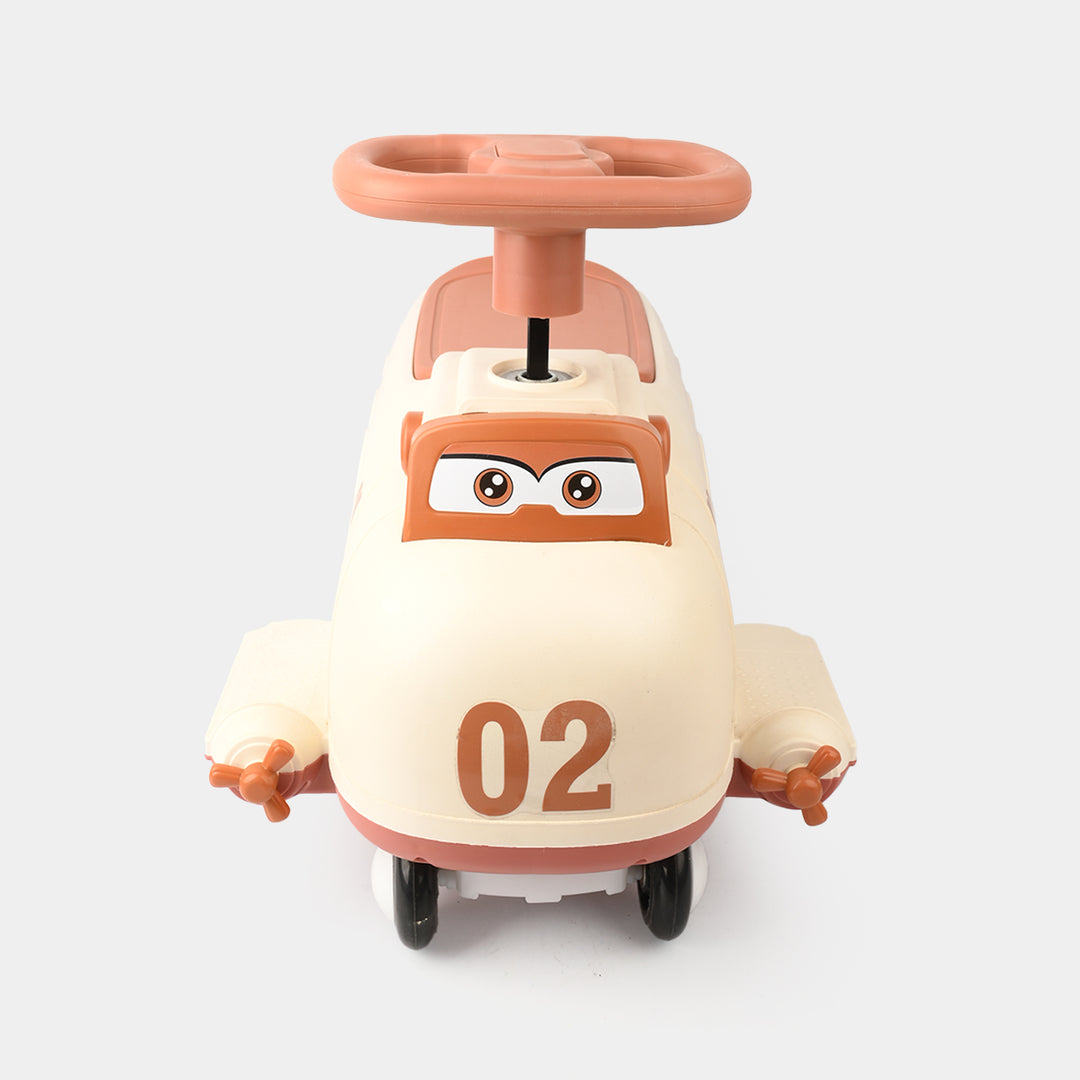 Ride-on Twisting Car for Kids - Brown