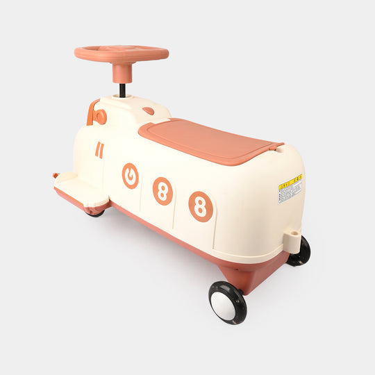 Ride-on Twisting Car for Kids - Brown