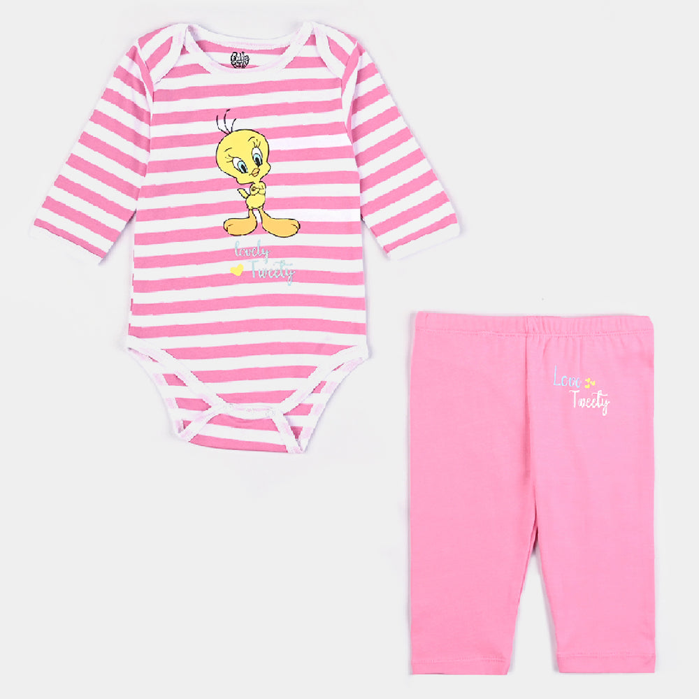 Infant Girls Cotton Interlock 6 Piece Set