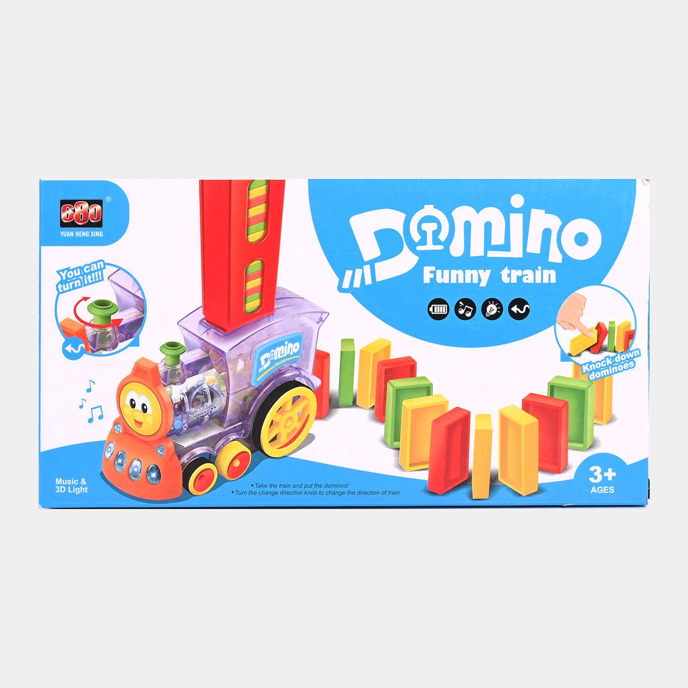 Domino Train For Kids With Light & Music