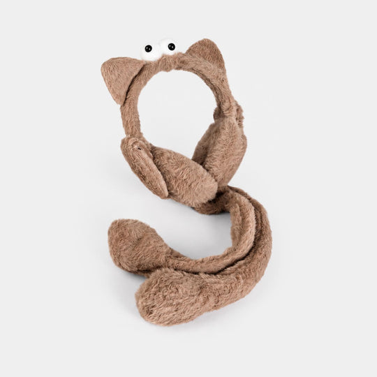 Interactive Moving Ear Plush Winter Earmuffs