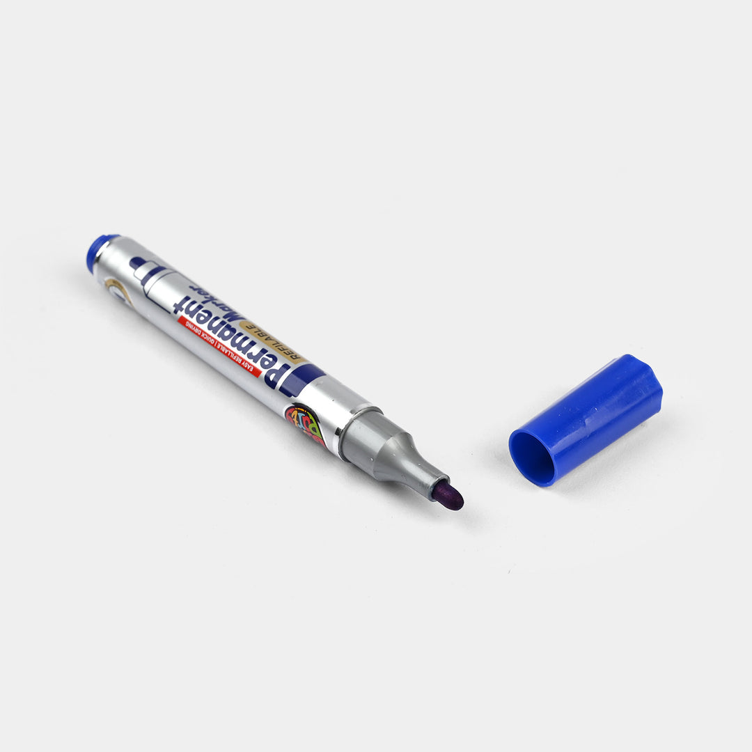 Blue Permanent Marker (Refillable)