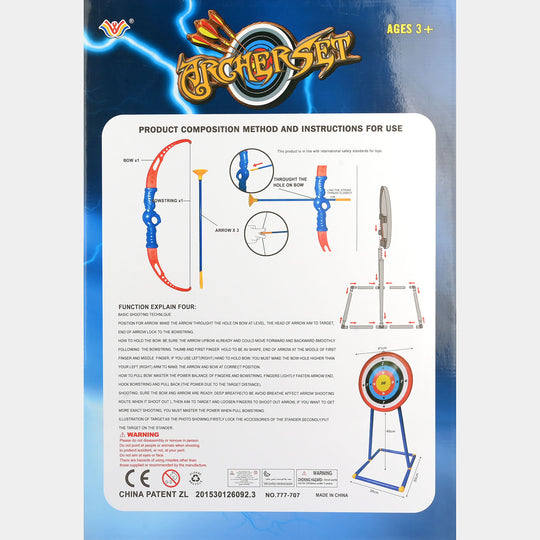 Archer Set Kids Archery Toy Set with Standing Target