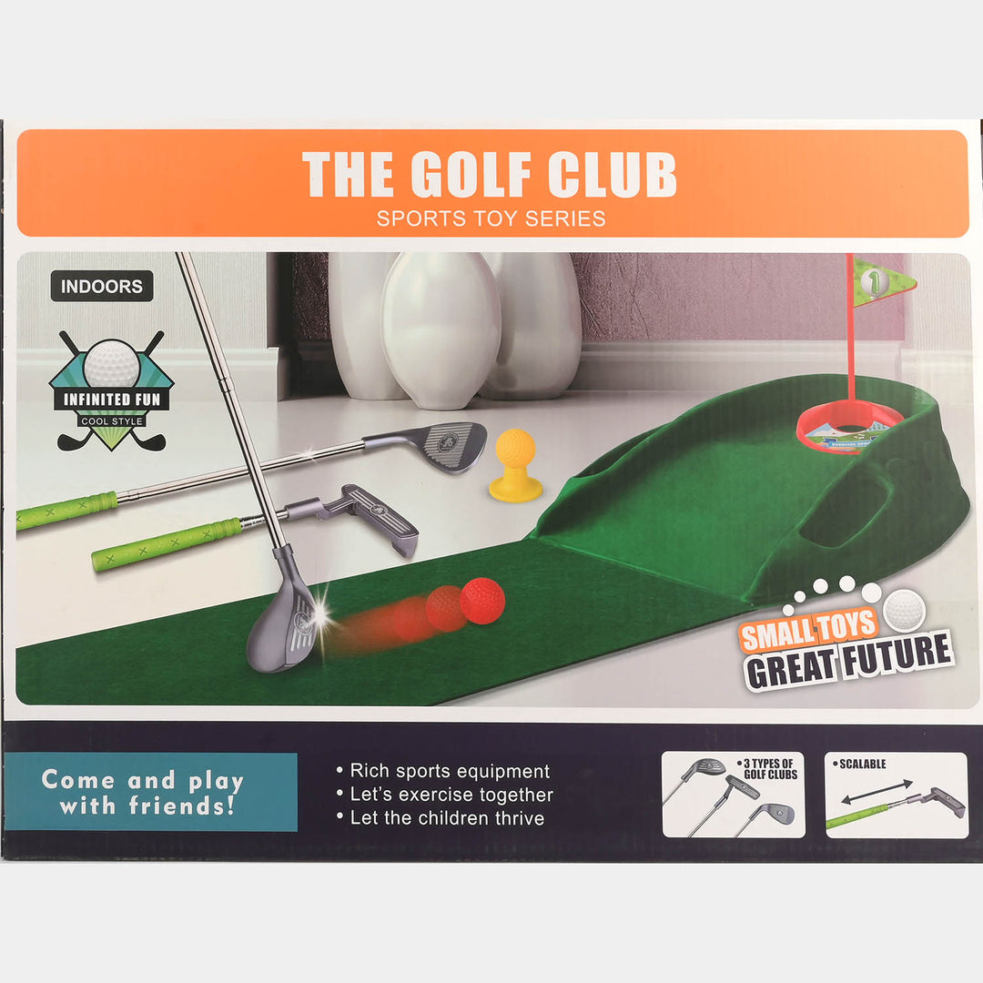 The Golf Club Sports Toy Deluxe Putting Mat Set