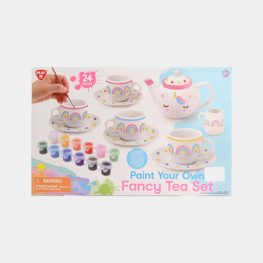 Paint Your Own Fancy Tea Set (24 Pieces)