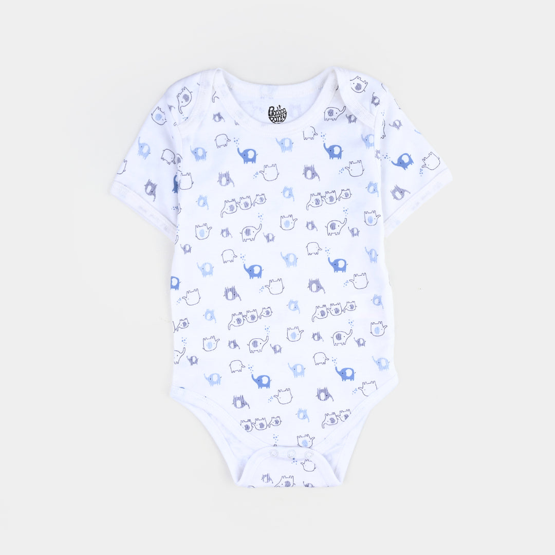 Infant Boys Cotton Interlock Knitted Romper