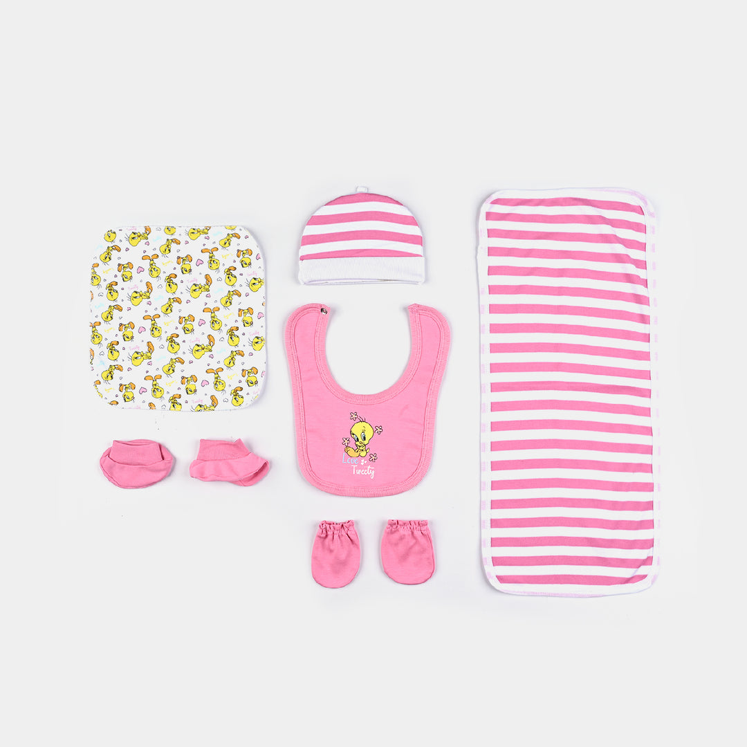 Infant Girls Cotton Interlock 9 Piece Set Character-mIX