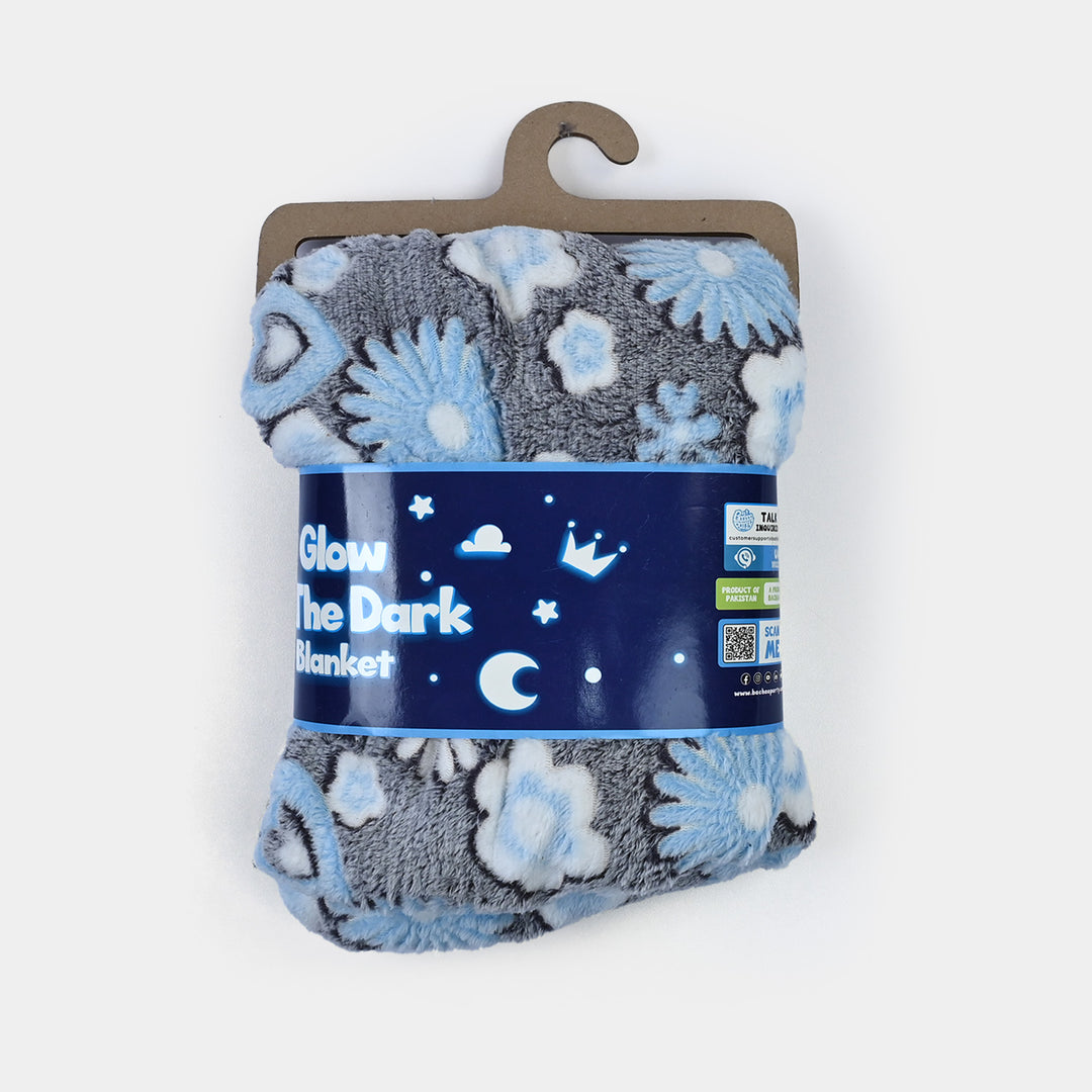 BP GITD Floral Heart Lumina Flannel Blanket 110x140