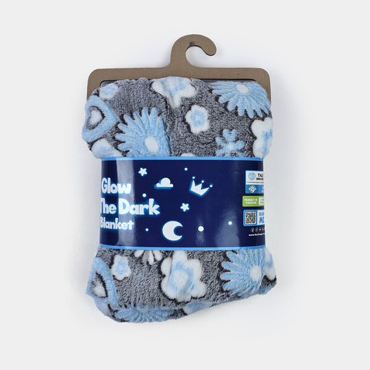 BP GITD Floral Heart Lumina Flannel Blanket 110x140