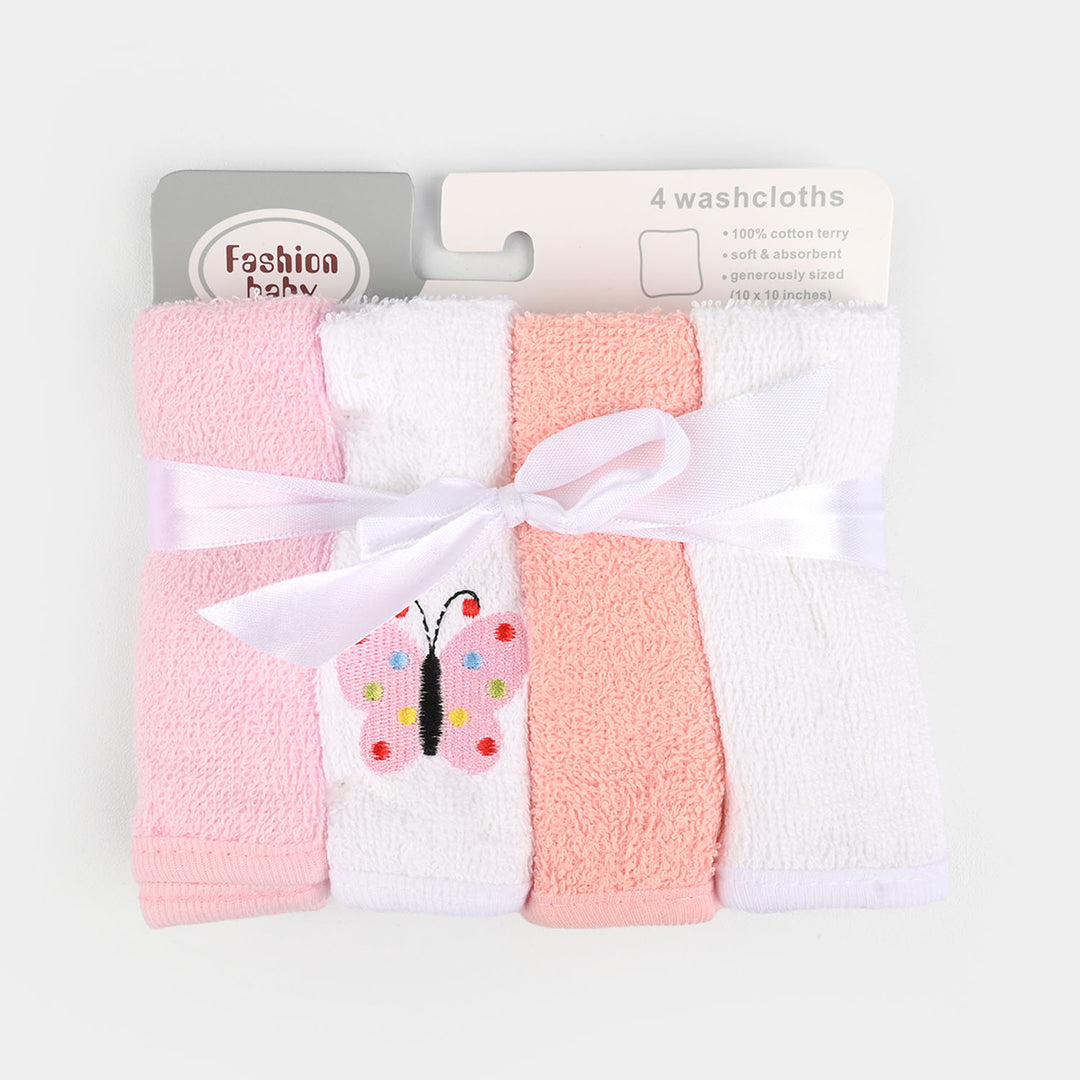 Embroidered Baby Face Towels – Soft Cotton Washcloths