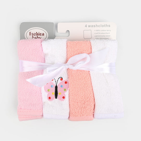 Embroidered Baby Face Towels – Soft Cotton Washcloths