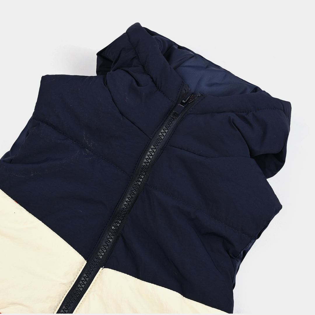 Boys  Quilted Hooded Jacket S/L-mIX