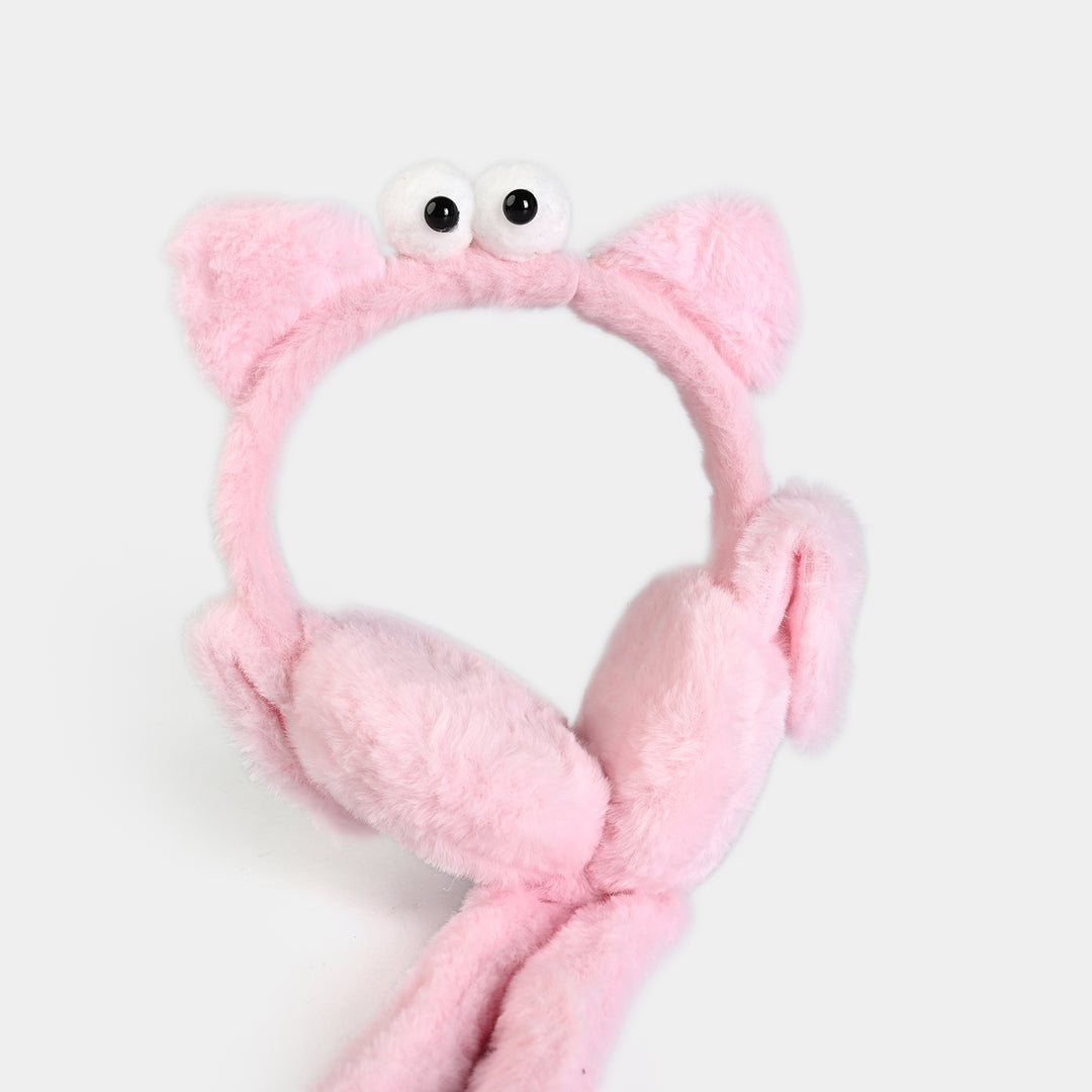 Interactive Moving Ear Plush Winter Earmuffs