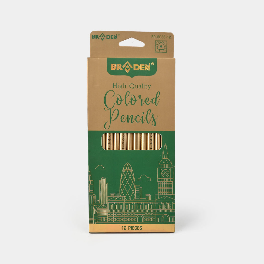 Braden Color Pencils 12PCs For Kids