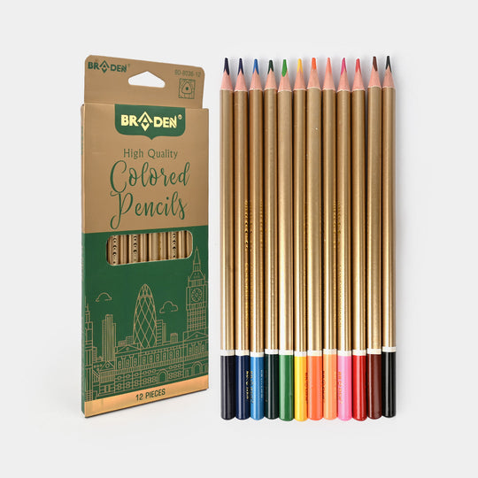 Braden Color Pencils 12PCs For Kids
