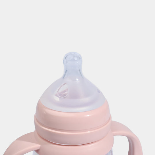Roots Wide Neck Feeder Bottle 310ml - Pink  (J1009)