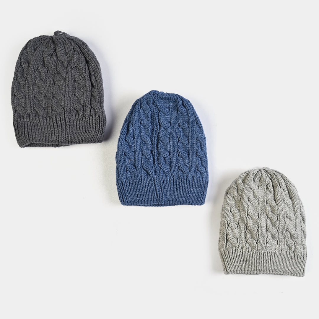 Cap Wool Pack Of 3 YB-20