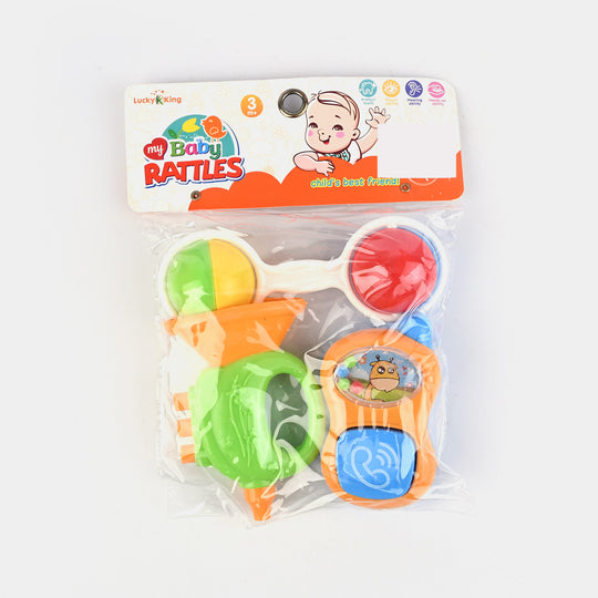 Baby Rattle Set 3Pcs | 3M+