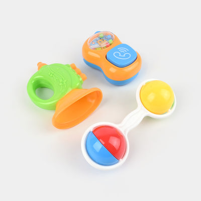 Baby Rattle Set 3Pcs | 3M+