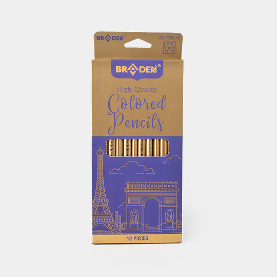 Braden Color Pencils 12PCs For Kids