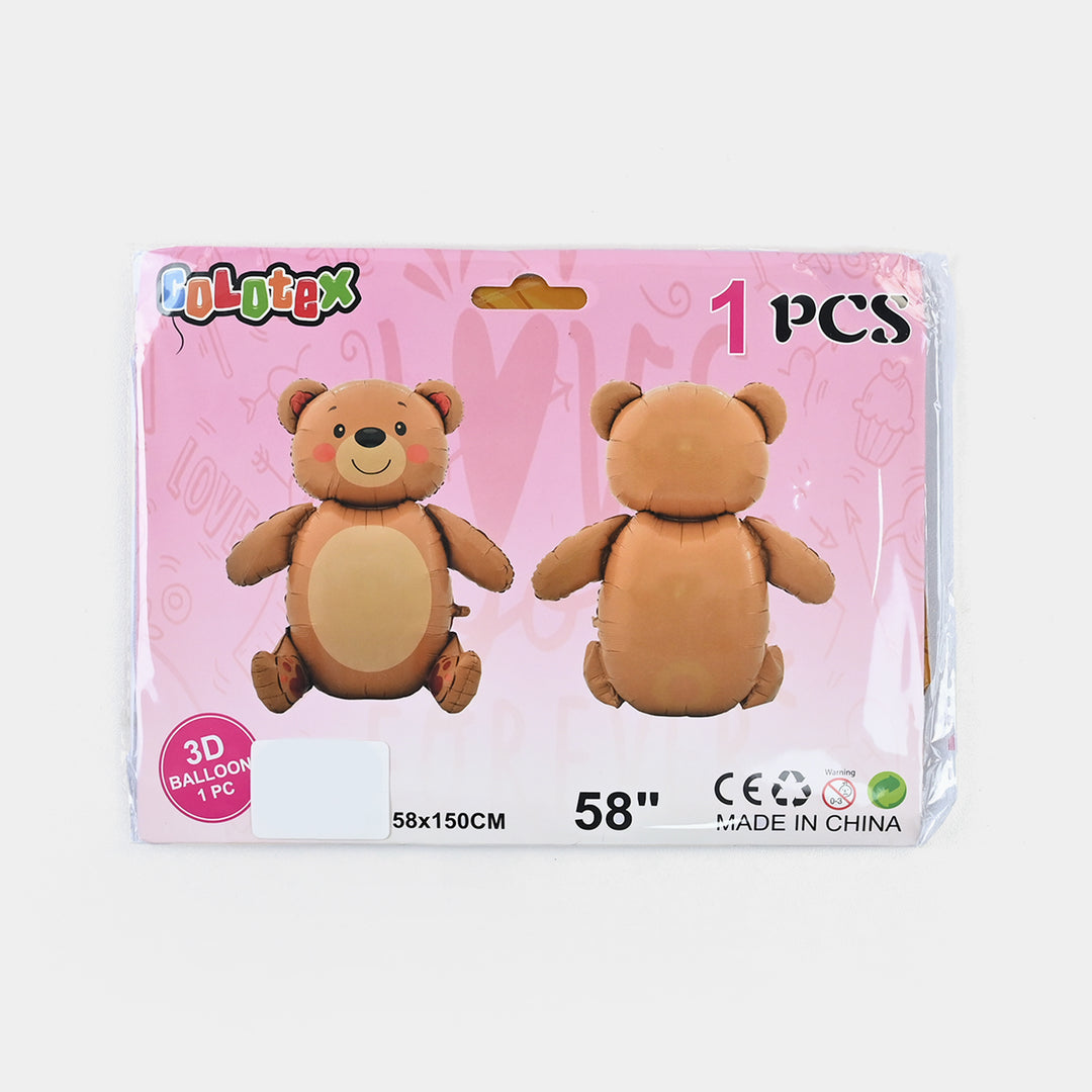 Teddy Bear Theme Foil Balloon - Large