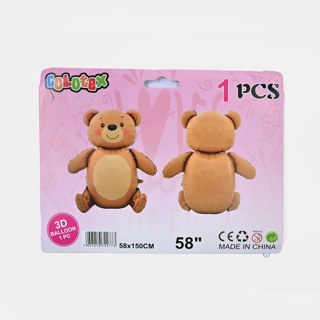 Teddy Bear Theme Foil Balloon - Large