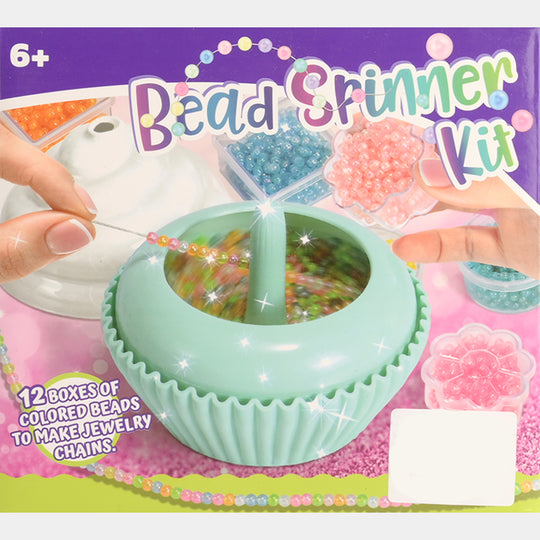 Bead Spinner Kit with Colored Beads & Thread Bundles