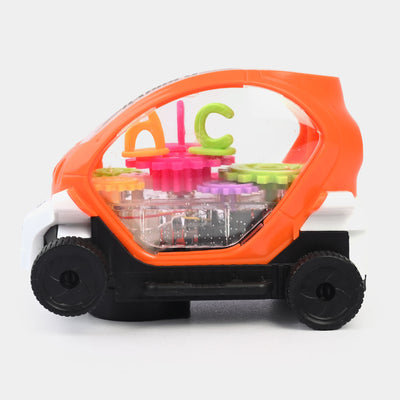 Transparent Car With Light & Music For Kids