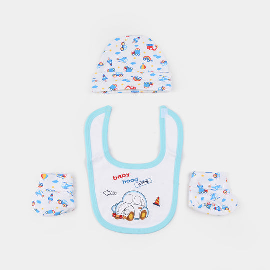 Baby Essentials Set Bib, Cap, & Socks