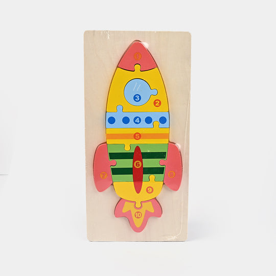 Rocket Wooden Puzzle Toy